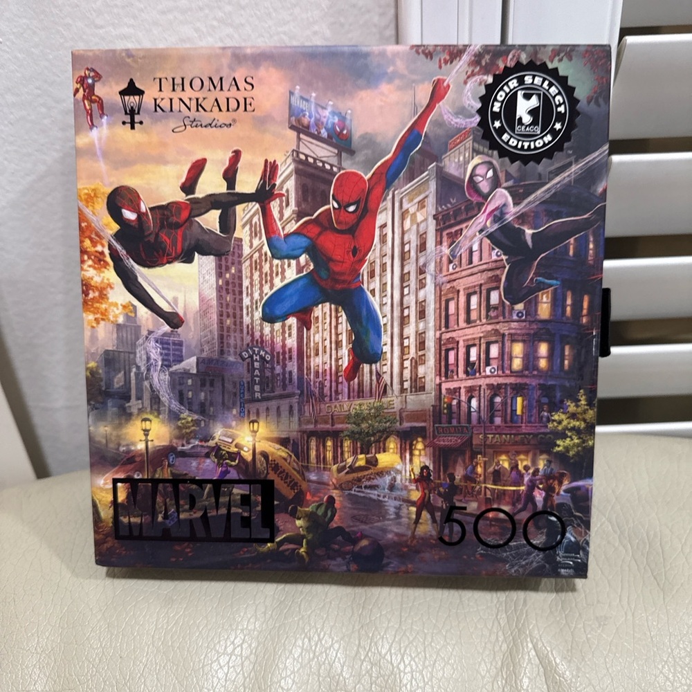 Thomas Kinkade Marvel Spiderman 500 Puzzle
